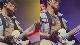 MIYAVI彈到血染吉他。（圖／翻攝自小紅書）