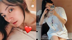 阿喜貼出性感床照。（圖／翻攝自臉書）