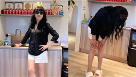 唐綺陽1年激瘦20公斤！穿短褲「辣曬筆直美腿」　同事驚：細到可以剔牙▲唐綺陽美腿驚呆眾人。（圖／翻攝自唐綺陽臉書）

