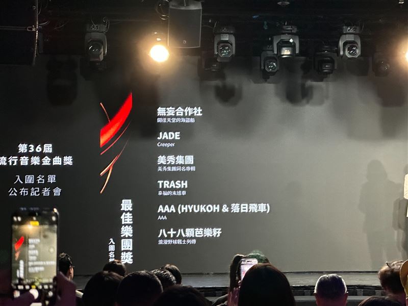 金曲獎最佳樂團合入圍名單。（圖／記者鄭尹翔攝影）