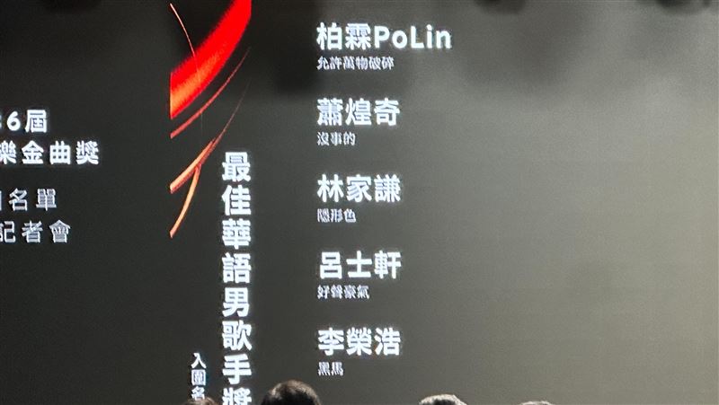 金曲36歌王入圍名單曝　蕭煌奇對尬李榮浩