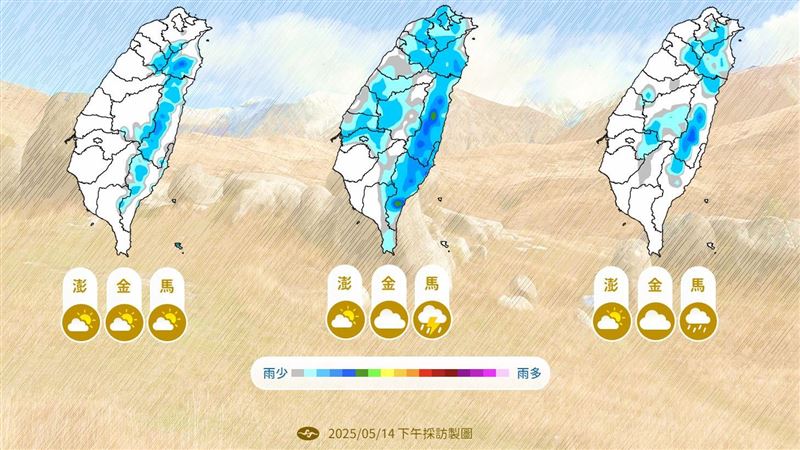 明熱飆34度　這天「雨區擴大」範圍一次看