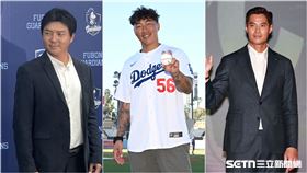 ▲林威助、郭泓志、陳偉殷加入經典賽台灣隊後勤團隊。（圖／記者劉彥池、黃耿誼攝影、翻攝自Dodger Insider X）