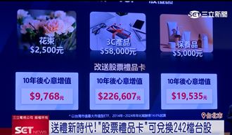 永豐金證券「股票禮品卡」可兌242檔台股