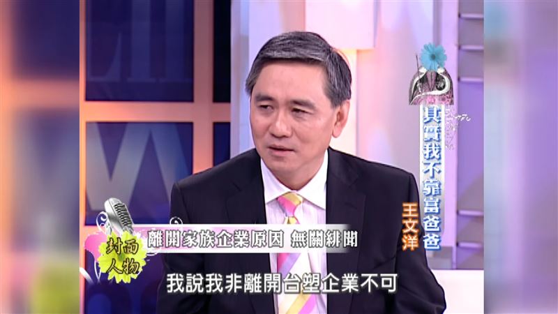 王文洋強調離開台塑與呂安妮無關。（圖／翻攝自沈春華 LIFE SHOW）