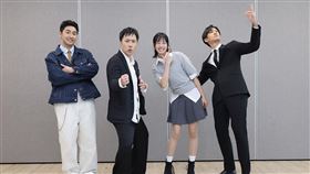 鹿希派（左起）、余祥銓、焦曼婷、徐新洋第一次合作。（圖／緯來綜合台提供）