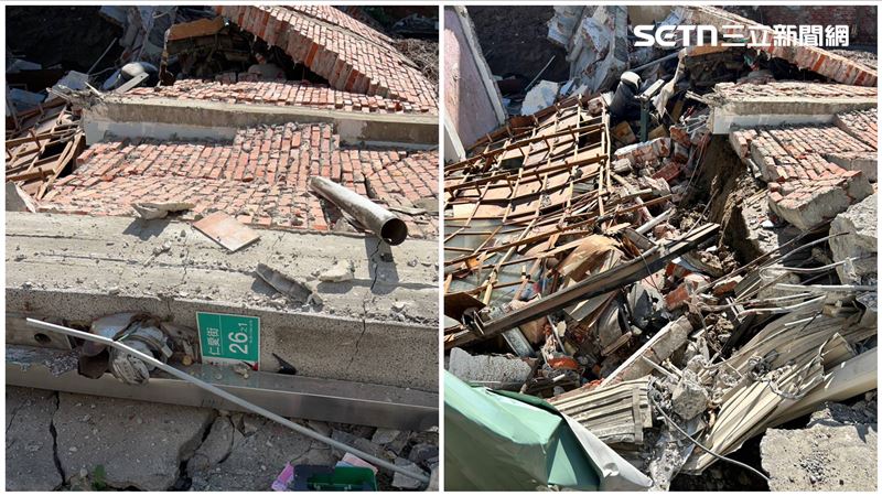 新／台南透天厝應聲倒塌　畫面曝網嚇傻