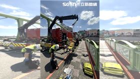 墜橋,腳踏車,女子,墜河,意外,台中（圖／翻攝畫面）