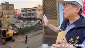 里長王獻德透露，工人們在開挖時就驚覺不妙了。（圖／翻攝畫面）