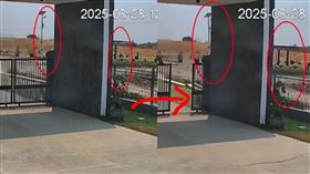 緬甸實皆省強震畫面震撼曝光，地表瞬間「整個往右位移」清晰可見，令人膽寒。（翻攝自threads @hale9fly）