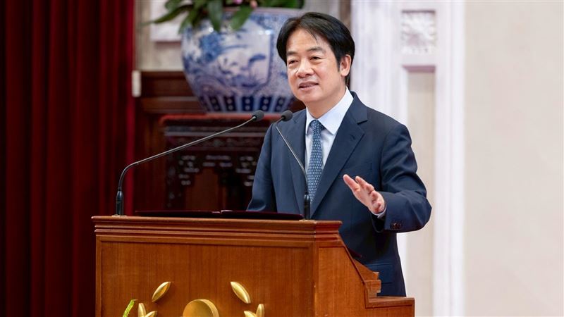 賴清德強調，相信沒有任何一個台灣人，會放棄民主自由的生活；也沒有任何一位總統，可以背離民主自由的價值。（圖／總統府提供）