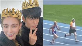 昆凌90歲的爺爺報名本屆世壯運多項賽事，去（2024）年昆凌爺爺就曾在全國常青田徑國際錦標賽的85歲男子組100公尺決賽中奪下冠軍。（圖／翻攝自昆凌Instagram、翻攝自周杰倫Instagram）

