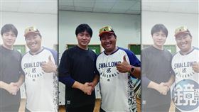 前職棒選手林家緯（右）退役後致力培育兒童棒球，現遭爆不當管教。（讀者提供）