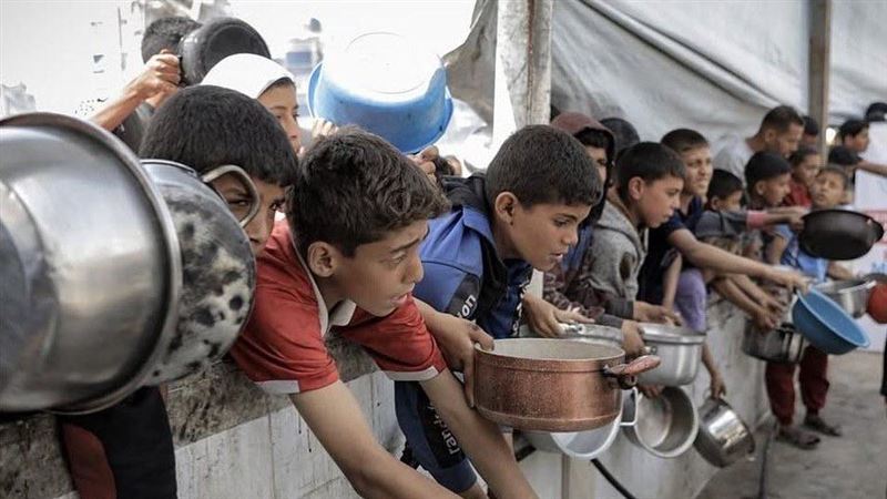 加薩食物與資源嚴重不足，已爆發人道危機。（圖／翻攝自X平台 @@EyeonPalestine）