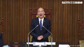 來自屏東的希望兒童合唱團在立法院議場清唱，連韓國瑜都受感染喊「伊啦！」