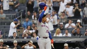 ▲索托（Juan Soto）重返洋基主場首打席被狂噓。（圖／美聯社／達志影像）