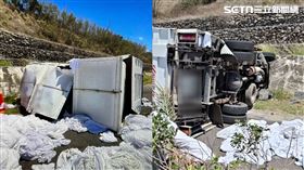 屏東縣,恆春鎮,貨車,駕駛,車速,車輛,道路,墾丁,過彎▲圖片描述。（圖／翻攝畫面）