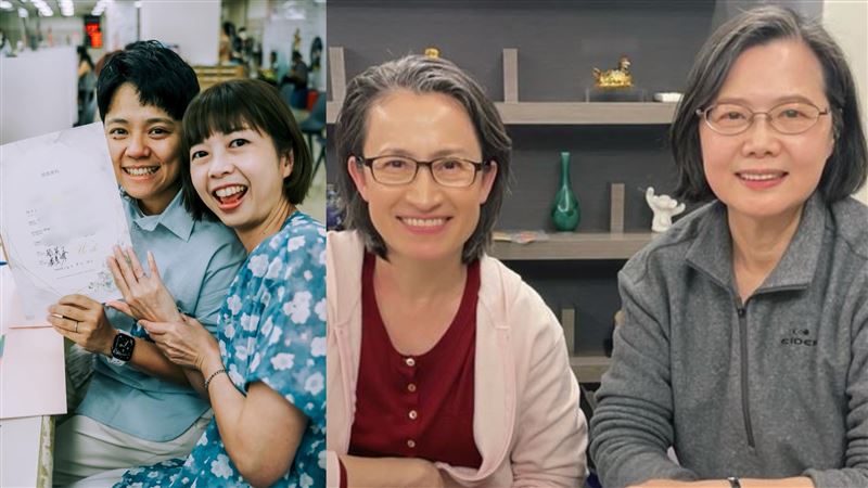 蔡英文合體蕭美琴替她證婚　網跪：太勁爆