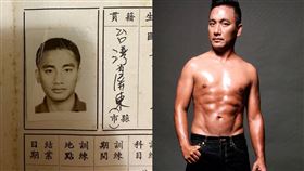 藝人民雄貼出年輕時的訓練證明與精實腹肌照，大方證明自己是傘兵特戰部隊退伍。（圖／翻攝自臉書）