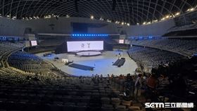 ▲臺北大巨蛋變身世壯運開幕式場館。（圖／記者劉彥池攝影）