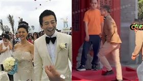 張朝陽昔公開大S、汪小菲婚禮險挨告，今再現身汪小菲、Mandy婚宴。（圖／翻攝自搜狐、微博、「吃瓜少女張小寒」百度）