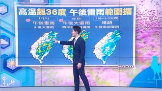 明午後熱對流旺！「西北雨」轟炸熱區曝