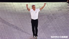 ▲世壯運開幕式，文化節目三【種子聖火】5位聖火代表彭政閔、張艾嘉、黃仁勳、林友茂、林郁婷上台。（圖／記者劉彥池攝影）