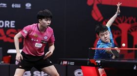 台灣男雙林昀儒（左）和高承睿。（資料圖/取自WTT官網）