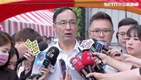 ▲ 朱立倫上午出席「反惡霸、戰獨裁」台北市士林北投場政策說明會。