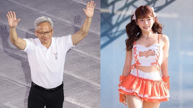 黃仁勳擊掌啦啦隊女神嗨喊：我雙手好值錢