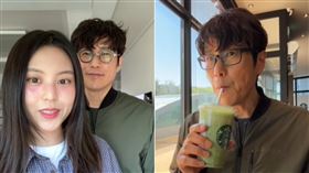 已經62歲了！韓國爸竟「完全無老態」　女兒曝：他每天吃這些（組合圖／翻攝自IG＠hanabananakor）