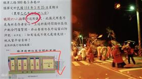 旗津一處社區貼出送肉粽儀式，引發少見多怪的居民恐慌。（公告（圖／翻攝自旗津咱們的故鄉臉書）、示意圖／鄭武郎老師提供）