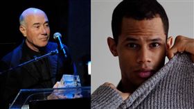 美國影視大亨葛芬（左）與小50歲同性伴侶離婚。（圖／達志／路透社、翻攝IG）