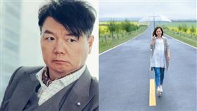 艾威（左）妻子陳美玲（右）昨日病逝。（圖／翻攝自微博）