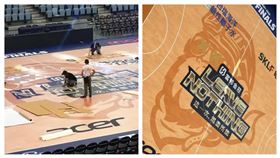 ▲富邦勇士改造桃園巨蛋，領航猿LOGO被貼XX惹議。（圖／翻攝自富邦勇士臉書）