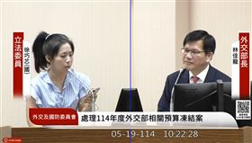 徐巧芯質詢林佳龍時表示，林昶佐的人事任命對一般民眾來說就是酬庸。（圖／翻攝自事實盛於雄辯粉專）
