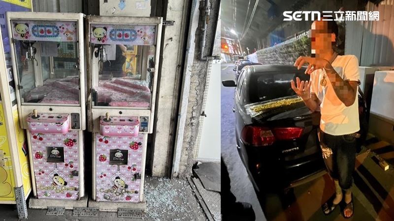 買娃娃機藍芽故障　台中狂男竟持槍掃射