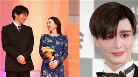 由於不倫疑雲，田中圭、永野芽郁的廣告全沒了，男的醉後親吻Matt（右）的舊聞也再被回顧。（翻攝網路）