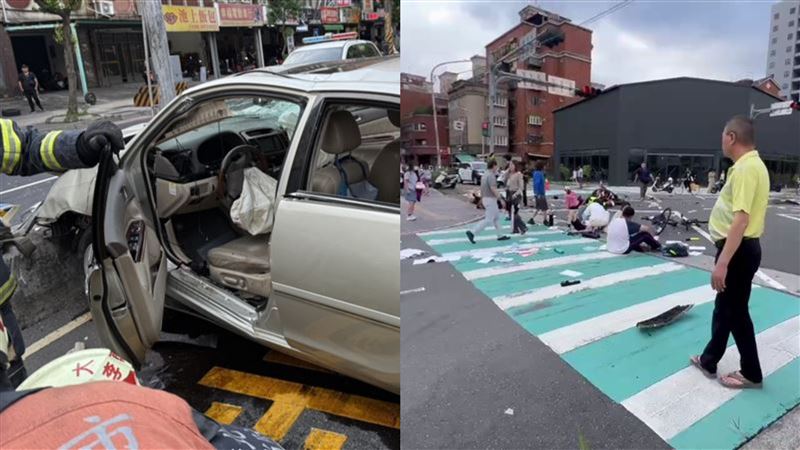 三峽車禍肇事駕駛是一名78歲的男子，公路局曾提醒：「滿75歲高齡駕駛，駕照每滿3年需換發1次。」（圖／翻攝畫面）