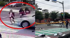 三峽國中,新北市,三峽區,車禍,老翁,國一,行人,穿越道,少女,車禍,肇事,死亡▲圖片描述。（圖／翻攝畫面）