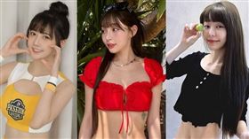 蔡衣宸（左起）、林襄、Yuri都從啦啦隊跨足戲劇。（圖／翻攝自IG）