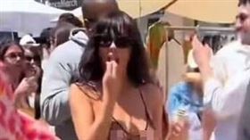 比安卡尺度再惹議。（圖／翻攝自X）