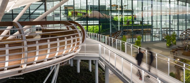 輝達臺灣總部「星群」文化風格曝光，黃仁勳：結合矽谷創新與東亞穩定特質，讓員工發現自己的專長，並熱情專注投入其中。圖為輝達美國總部。（圖／翻攝自NVIDIA官網）