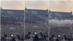 明中都鼓樓,坍塌,豆腐渣,修繕,中國,千萬（圖／翻攝自微博）