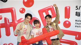 謝佳見（左起）、何美、陳謙文（圖／記者鄭孟晃攝）