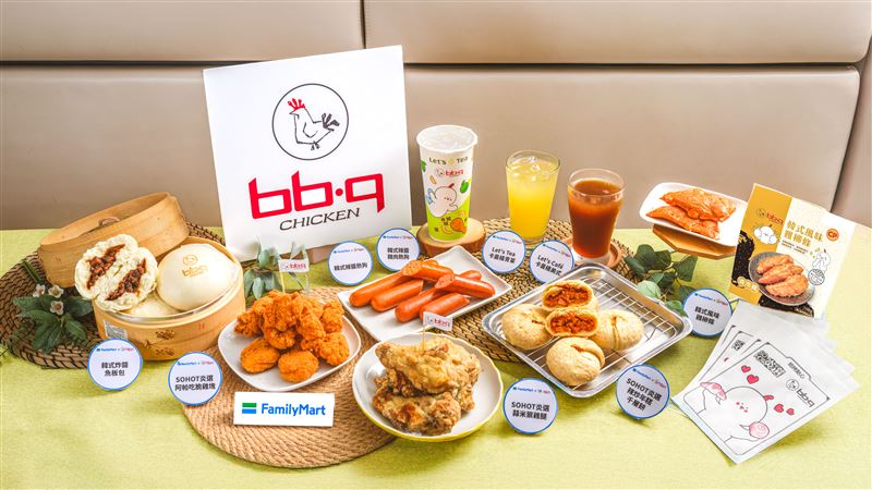 bb.q CHICKEN再度攜手全家便利商店，擴大推出10款韓式商品。（圖／品牌業者提供）