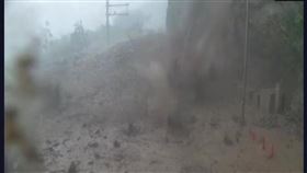 ▲花蓮午後暴雨爆發土石流，目前崇德-和平封閉。（圖／翻攝畫面）
