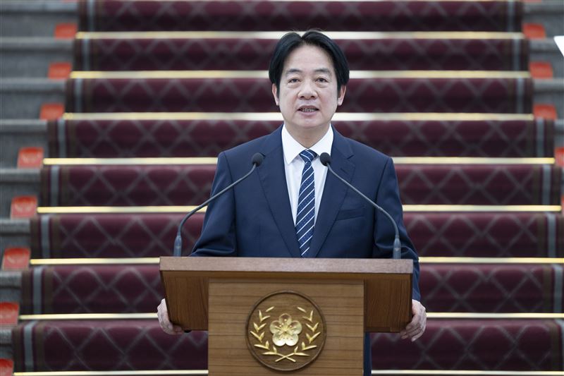 賴清德總統今(20)日發表執政周年談話。(圖/總統府提供)