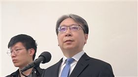 ▲國安局長蔡明彥21日上午在立法院受訪。（圖／記者蘇晏男攝影）