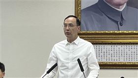 ▲國民黨主席朱立倫中常會談話。（圖／記者蘇晏男攝影）